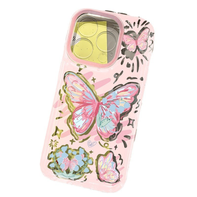 Pink Shining Butterfly Phone Case