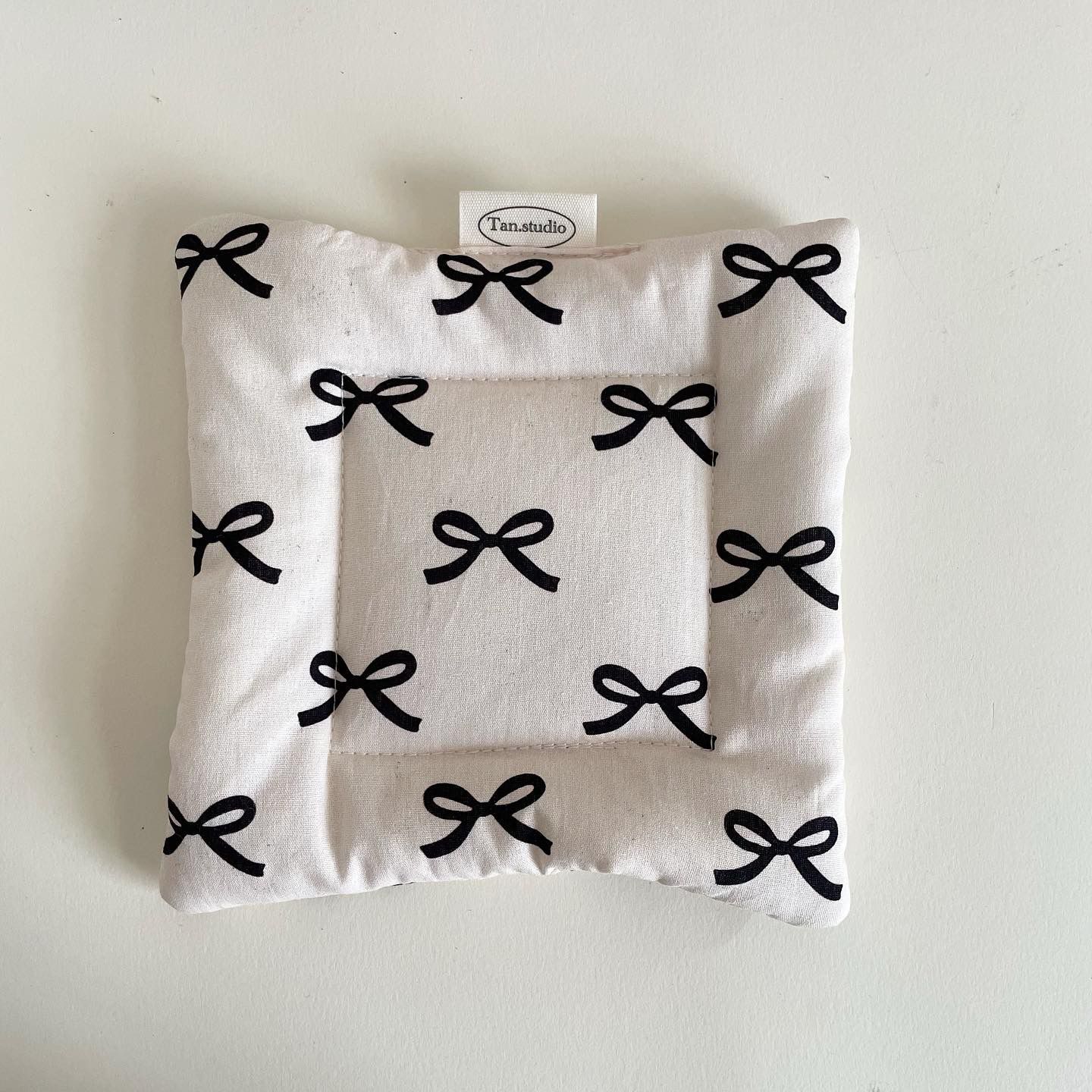 Cute Bow Cotton Coaster
