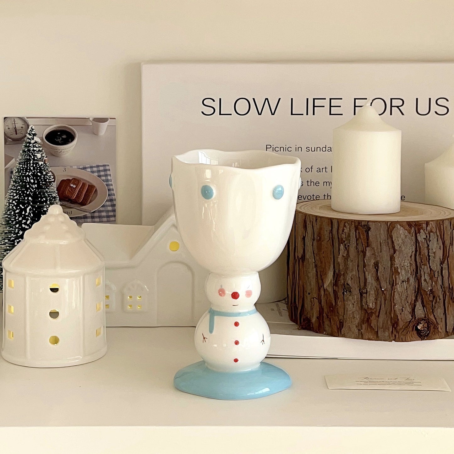 Cute Winter Snowman Goblet