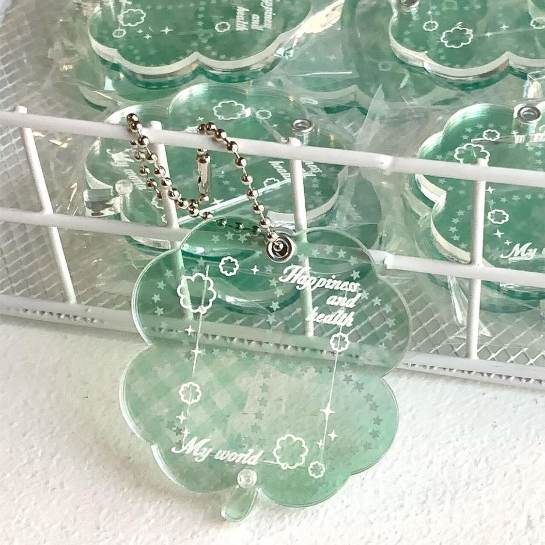 Lucky Four-Leaf Clover Keychain