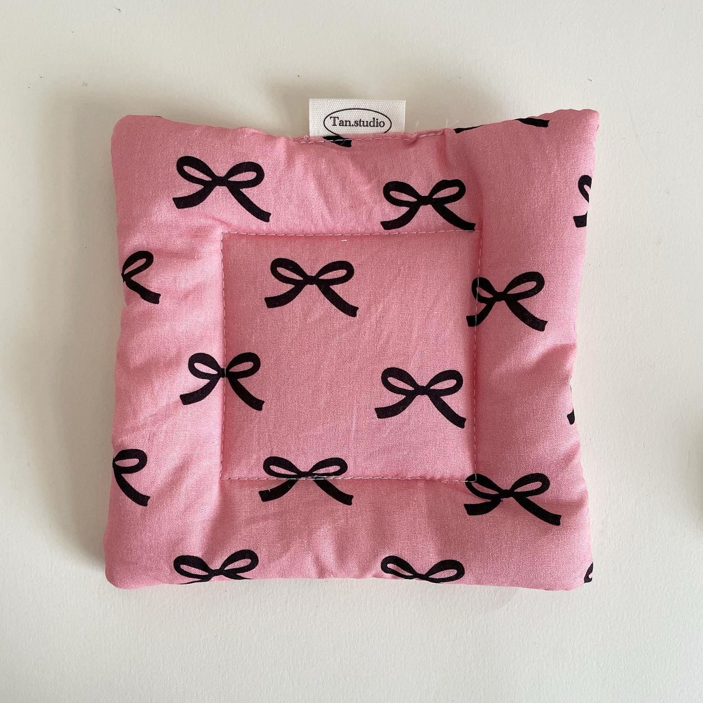 Cute Bow Cotton Coaster