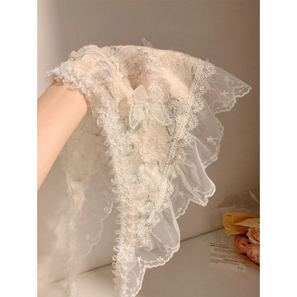 Butterfly Lace Triangle Bonnet
