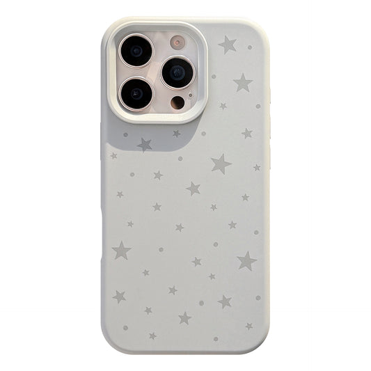 Y2K Milky Blue Starry Silicone IPhone Case