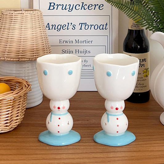 Cute Winter Snowman Goblet