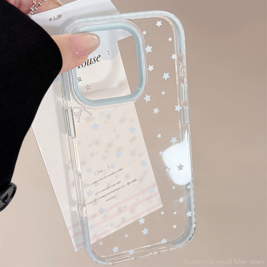 Y2K Clear Blue Starry IPhone Case