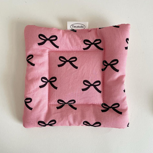 Cute Bow Cotton Coaster